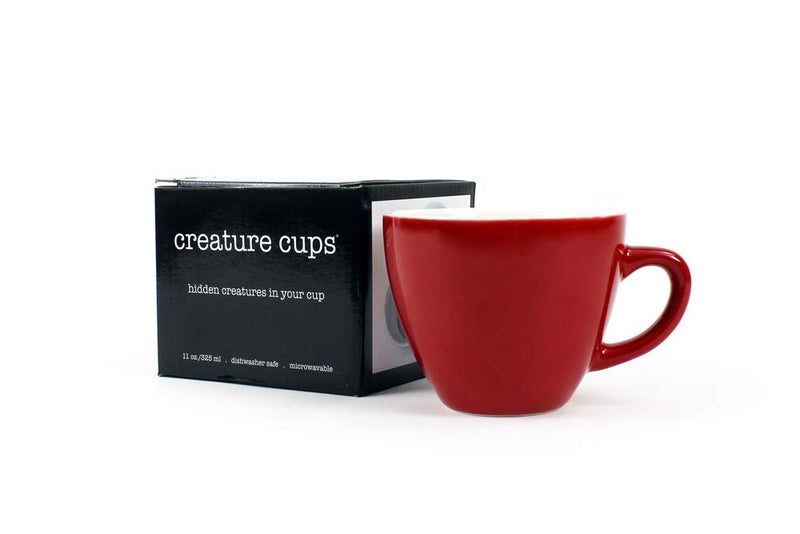 Creature Cups LOBSTER Ceramic Cup (11 Ounce, Red Exterior) - 3D Animal Inside Mug - Birthday, Holiday & Housewarming Drinkware Gift for Coffee & Tea Lovers - Image 5